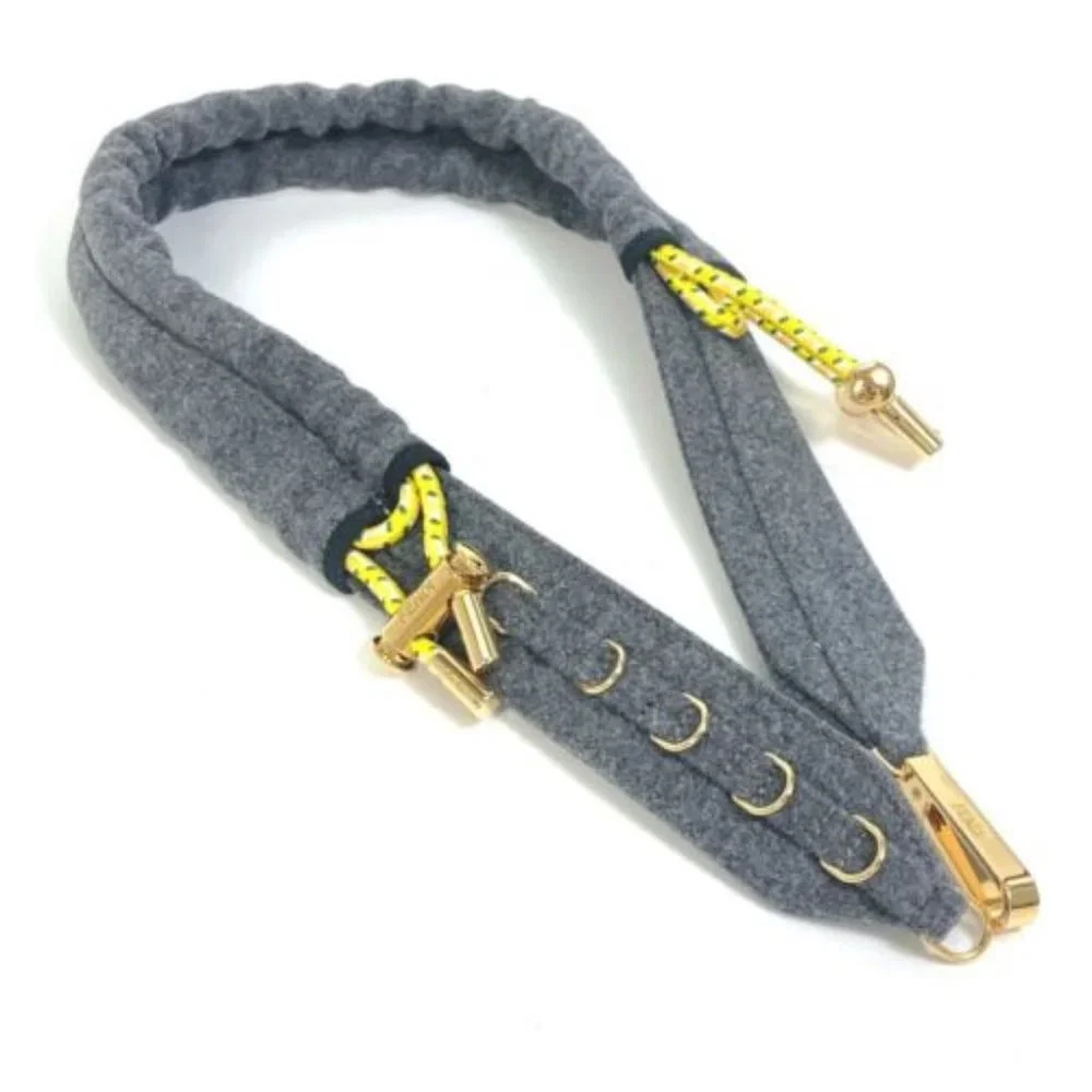 UNUSED FENDI 8C0627 belt felt gray